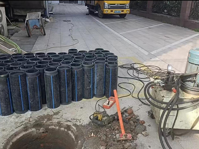 灌云PE置换管厂家 DN315置换管 非开挖管短管置换